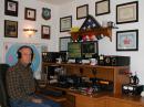 Steve (K8BZ) doing log maintenance after the SSB Test.